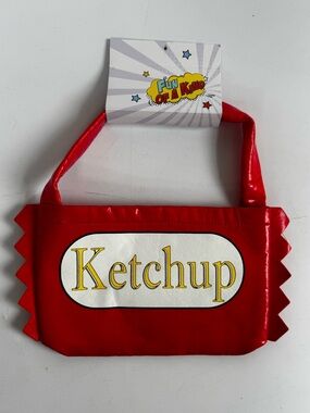 NWT Fun of a Kind Kids Red 'Ketchup' Bag / Purse / treat bag